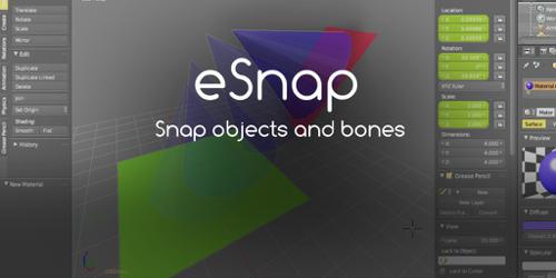 eSnap - Snap objects and bones on location, rotation and scale preview image